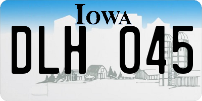 IA license plate DLH045
