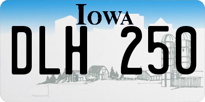 IA license plate DLH250
