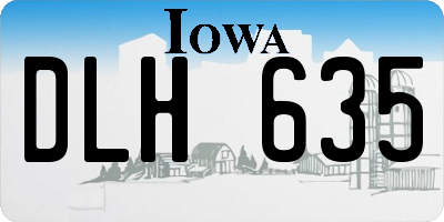 IA license plate DLH635