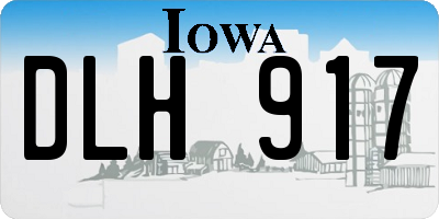 IA license plate DLH917