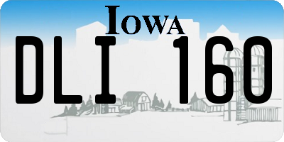 IA license plate DLI160