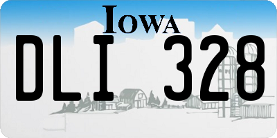 IA license plate DLI328