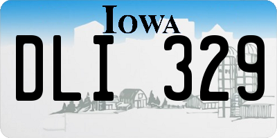 IA license plate DLI329