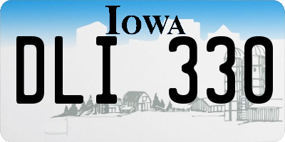IA license plate DLI330