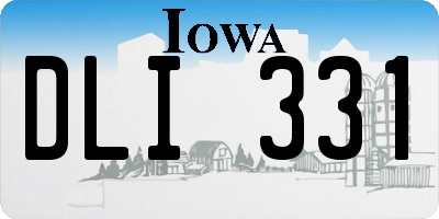 IA license plate DLI331