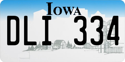 IA license plate DLI334
