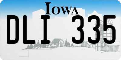 IA license plate DLI335