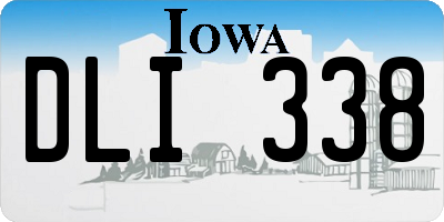 IA license plate DLI338