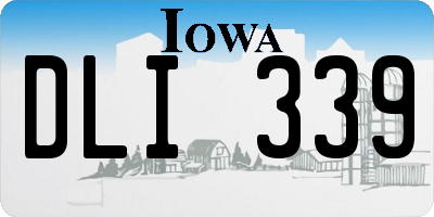 IA license plate DLI339