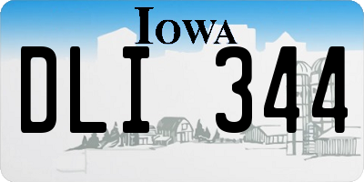 IA license plate DLI344