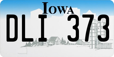 IA license plate DLI373