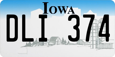 IA license plate DLI374