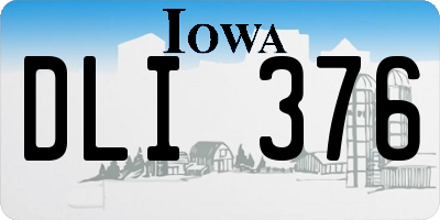 IA license plate DLI376