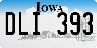 IA license plate DLI393