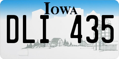 IA license plate DLI435