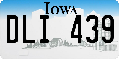 IA license plate DLI439