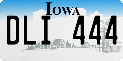 IA license plate DLI444