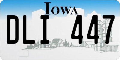 IA license plate DLI447