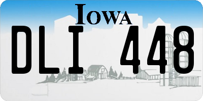 IA license plate DLI448