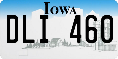 IA license plate DLI460