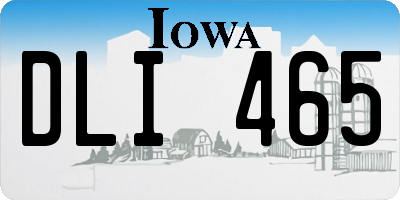 IA license plate DLI465