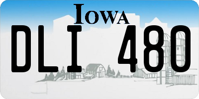 IA license plate DLI480