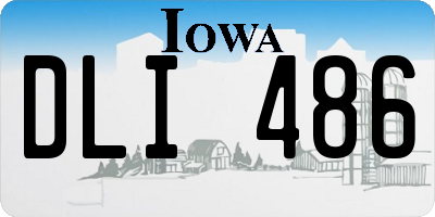 IA license plate DLI486