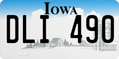 IA license plate DLI490