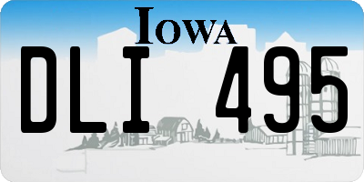 IA license plate DLI495