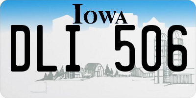 IA license plate DLI506