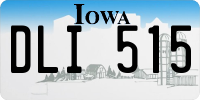 IA license plate DLI515