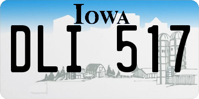 IA license plate DLI517