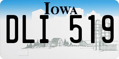 IA license plate DLI519