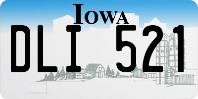 IA license plate DLI521