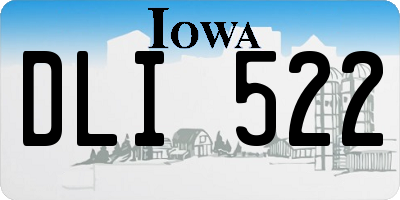 IA license plate DLI522