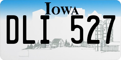 IA license plate DLI527