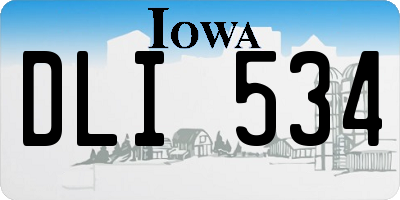 IA license plate DLI534