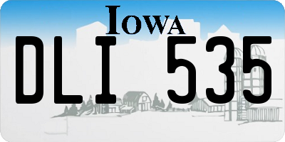 IA license plate DLI535