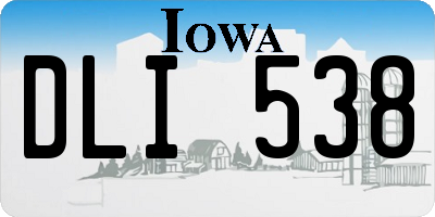 IA license plate DLI538