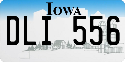 IA license plate DLI556