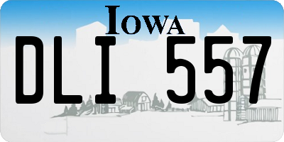 IA license plate DLI557