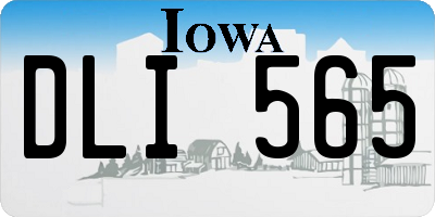 IA license plate DLI565