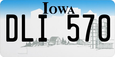IA license plate DLI570