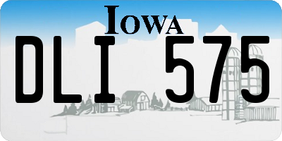 IA license plate DLI575