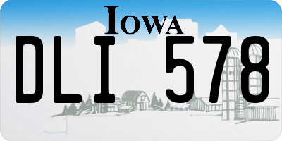 IA license plate DLI578