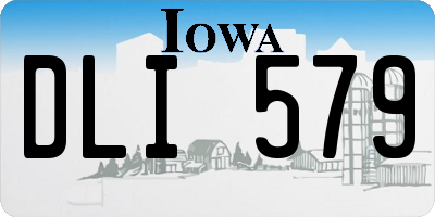 IA license plate DLI579