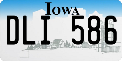 IA license plate DLI586