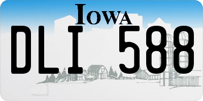 IA license plate DLI588