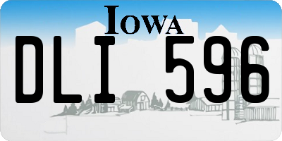 IA license plate DLI596