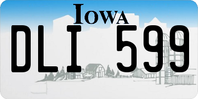 IA license plate DLI599